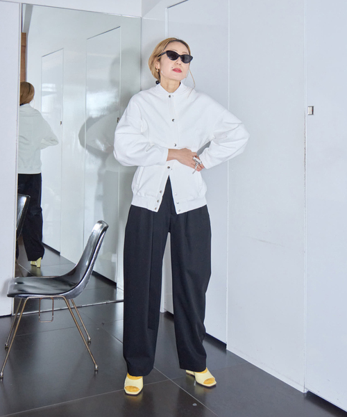 SEEALL（シーオール）の「SEEALL 別注 ERGONOMIC SNAP CARDIGAN [WHITE]：スウェット（スウェット・レディース・ホワイト・FREE）」の10枚目の写真