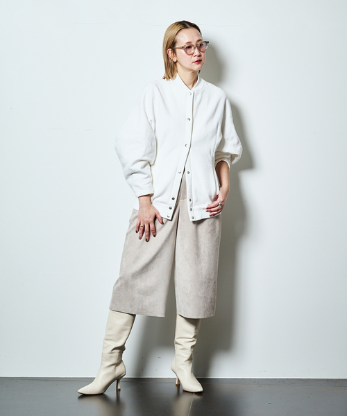 SEEALL（シーオール）の「SEEALL 別注 ERGONOMIC SNAP CARDIGAN [WHITE]：スウェット（スウェット・レディース・ホワイト・FREE）」の12枚目の写真