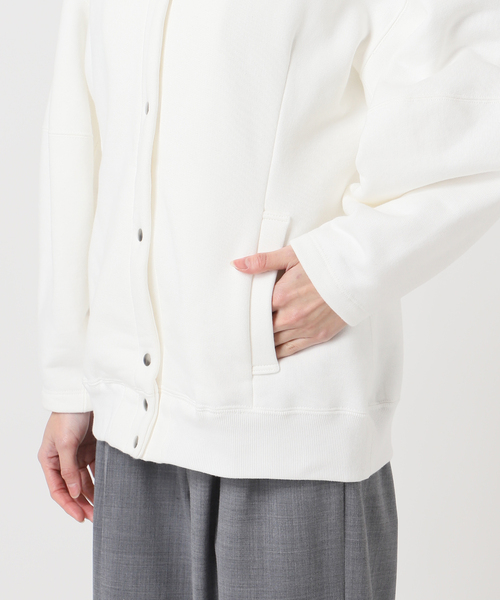 SEEALL（シーオール）の「SEEALL 別注 ERGONOMIC SNAP CARDIGAN [WHITE]：スウェット（スウェット・レディース・ホワイト・FREE）」の18枚目の写真