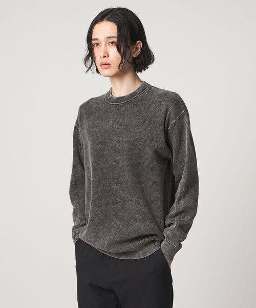 A DAY IN THE LIFE UNITED ARROWS（アデイインザライフユナイテッドアローズ）の「フェード ミラノリブ リラックスニット-ウォッシャブル-＜A DAY IN THE LIFE＞（ニット/セーター・メンズ・ケリーグリーン/ロイヤルブルー/ブラック・L/M）」の4枚目の写真