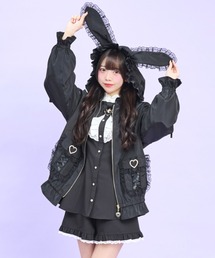 うさ耳ハートバックルポケットブルゾン