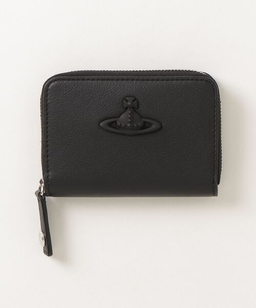 Vivienne Westwood(ヴィヴィアンウエストウッド)の「RUBBER 3D ORB ZIP COIN CASE(財布・レディース・ブラック/ライトピンク・FREE)」の2枚目の写真