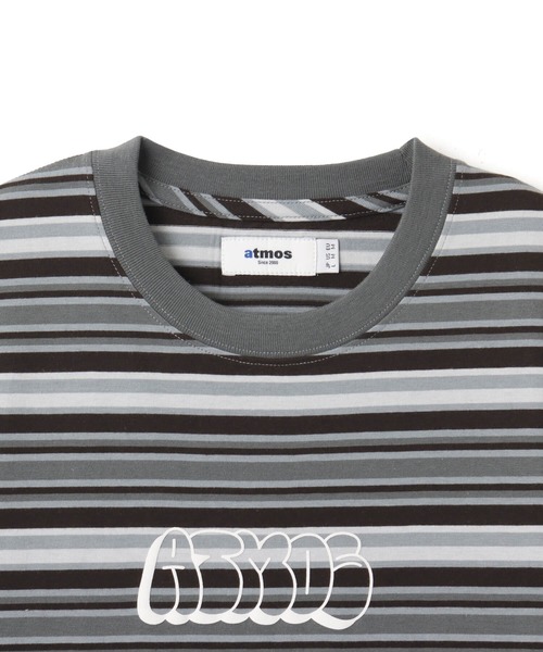 atmos（アトモス）の「atmos Retro Colorway Border SS T-shirt / アトモス レトロ カラー ボーダー T-シャツ（Tシャツ/カットソー・メンズ・ブラック/ピンク/グリーン・XL/M/L）」の11枚目の写真