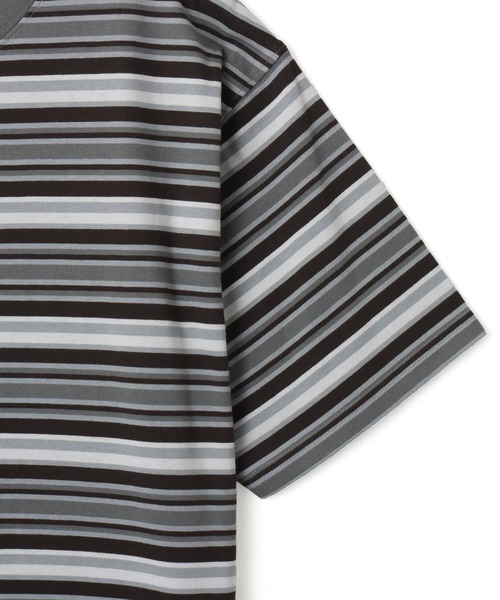atmos（アトモス）の「atmos Retro Colorway Border SS T-shirt / アトモス レトロ カラー ボーダー T-シャツ（Tシャツ/カットソー・メンズ・ブラック/ピンク/グリーン・XL/M/L）」の13枚目の写真