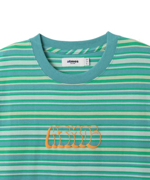atmos（アトモス）の「atmos Retro Colorway Border SS T-shirt / アトモス レトロ カラー ボーダー T-シャツ（Tシャツ/カットソー・メンズ・ブラック/ピンク/グリーン・XL/M/L）」の17枚目の写真
