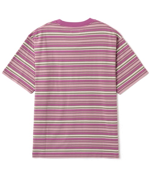 atmos（アトモス）の「atmos Retro Colorway Border SS T-shirt / アトモス レトロ カラー ボーダー T-シャツ（Tシャツ/カットソー・メンズ・ブラック/ピンク/グリーン・XL/M/L）」の9枚目の写真
