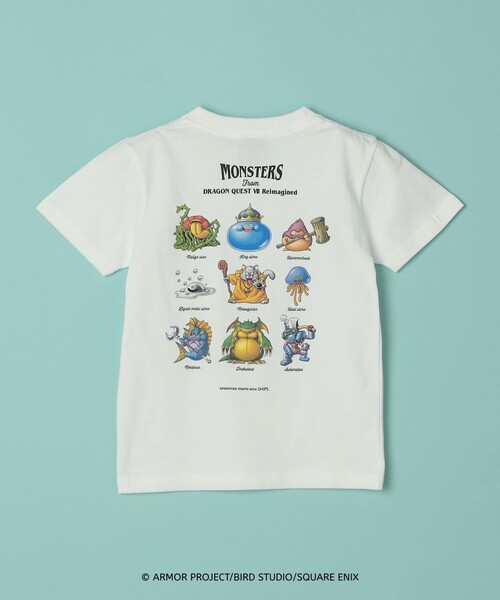 SHIPS(シップス)の「DQVIIR × SHIPS:100~140cm モンスターズ Tシャツ〈KIDS〉(Tシャツ/カットソー・キッズ・ホワイト・100/110/120/130/140)」の1枚目の写真
