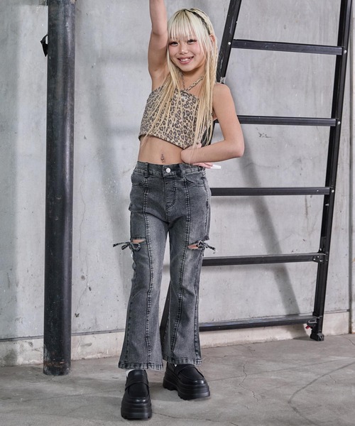 ANAP kids（アナップキッズ）の「2WAYホルター キャミソール（キャミソール・キッズ・ベージュ/ホワイト/ブラック・110/130/120）」の5枚目の写真