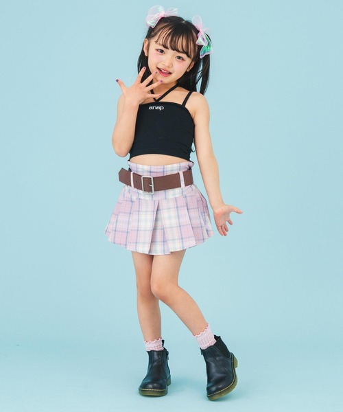 ANAP kids（アナップキッズ）の「2WAYホルター キャミソール（キャミソール・キッズ・ベージュ/ホワイト/ブラック・110/130/120）」の15枚目の写真