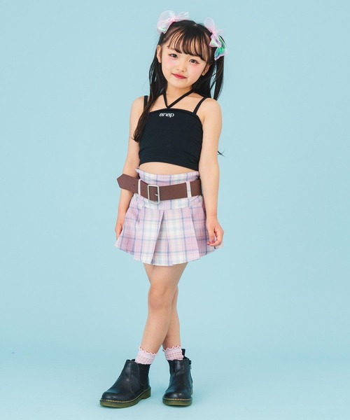 ANAP kids（アナップキッズ）の「2WAYホルター キャミソール（キャミソール・キッズ・ベージュ/ホワイト/ブラック・110/130/120）」の16枚目の写真