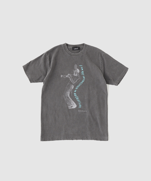Lamrof(ラムロフ)の「LAMROF / ラムロフ MR.MD GEREBO T(Tシャツ/カットソー・メンズ・ホワイト/ブラック・1/2)」の1枚目の写真