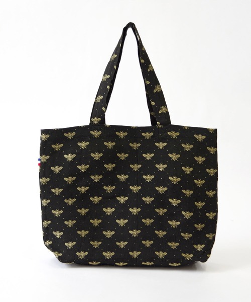 Erwan L(アルワンエル)の「Erwan L(アルワンエル) / レッスントートバッグ Lesson tote EL-25009 フランス製(トートバッグ・レディース・ネイビー×ホワイト/ブラックミックス/レオパード/ライトグレー/ブラック×ゴールド/ブラック×ホワイト/マルチ/ライトブルー/ホワイト×レッド/ゴールド・FREE)」の5枚目の写真