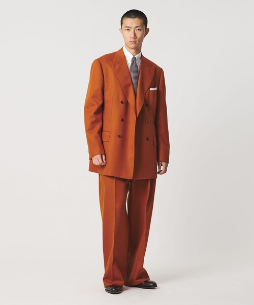 UNITED ARROWS & SONS（ユナイテッドアローズアンドサンズ）の「＜UNITED ARROWS & SONS by MASATAKA HATTORI＞BIG 2P TROUSERS/スラックス（スラックス・メンズ・ブラック/ダークオレンジ・48/44/46/50）」の19枚目の写真
