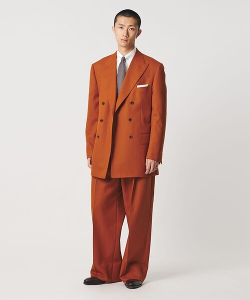 UNITED ARROWS & SONS（ユナイテッドアローズアンドサンズ）の「＜UNITED ARROWS & SONS by MASATAKA HATTORI＞BIG 2P TROUSERS/スラックス（スラックス・メンズ・ブラック/ダークオレンジ・48/44/46/50）」の20枚目の写真