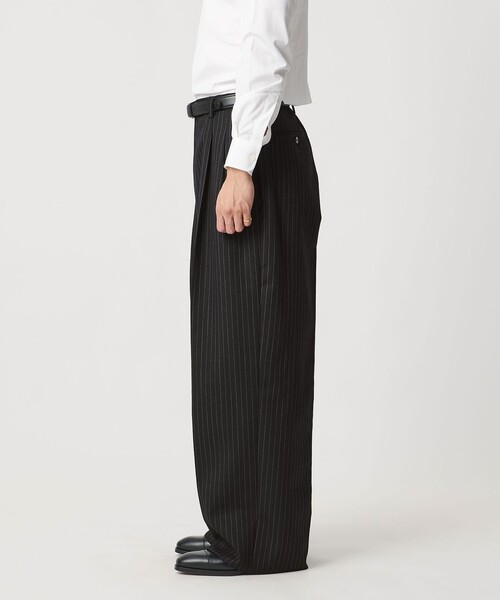 UNITED ARROWS & SONS（ユナイテッドアローズアンドサンズ）の「＜UNITED ARROWS & SONS by MASATAKA HATTORI＞BIG 2P TROUSERS/スラックス（スラックス・メンズ・ブラック/ダークオレンジ・48/44/46/50）」の3枚目の写真