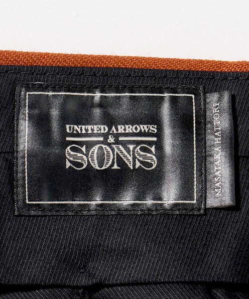 UNITED ARROWS & SONS（ユナイテッドアローズアンドサンズ）の「＜UNITED ARROWS & SONS by MASATAKA HATTORI＞BIG 2P TROUSERS/スラックス（スラックス・メンズ・ブラック/ダークオレンジ・48/44/46/50）」の10枚目の写真