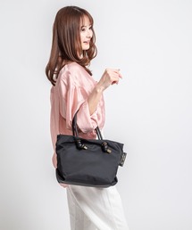 VIOLAd'ORO | 【VIOLAd'ORO/ヴィオラドーロ】ノットハンドル ナイロントートバッグ 2WAY BIANCA Sサイズ made in japan(トートバッグ)