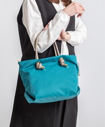 VIOLAd'ORO（ヴィオラドーロ）の「【VIOLAd'ORO/ヴィオラドーロ】ノットハンドル ナイロントートバッグ 2WAY BIANCA Sサイズ made in japan（トートバッグ）」