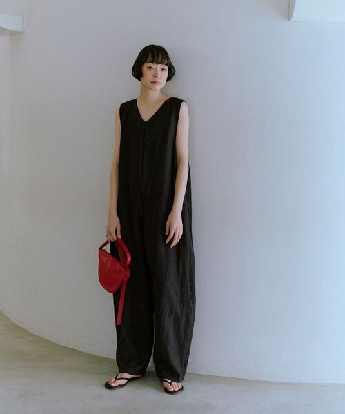 conges payes ADIEU TRISTESSE(コンジェ ペイエ アデュートリステス)の「【4月ベストセラーブランド内2位】Kanocoさんコラボ オールインワン(サロペット/オーバーオール・レディース・チェック/チャコールグレー・M/L)」の1枚目の写真