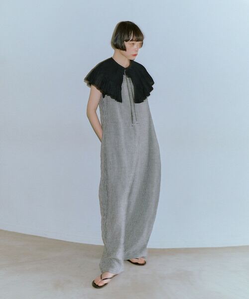 conges payes ADIEU TRISTESSE(コンジェ ペイエ アデュートリステス)の「【4月ベストセラーブランド内2位】Kanocoさんコラボ オールインワン(サロペット/オーバーオール・レディース・チェック/チャコールグレー・M/L)」の18枚目の写真