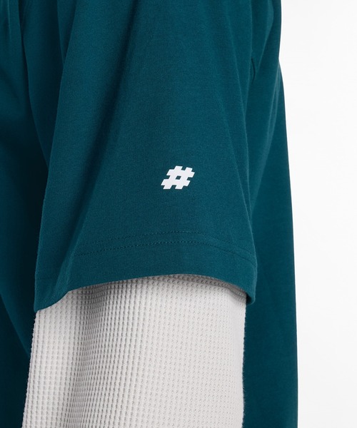 NEW BALANCE(ニューバランス)の「ヌメリックリニアロゴTシャツ(Tシャツ/カットソー・メンズ・ダークグリーン/サックスブルー・SMALL/MEDIUM/LARGE/X-LARGE/XX-LARGE)」の6枚目の写真