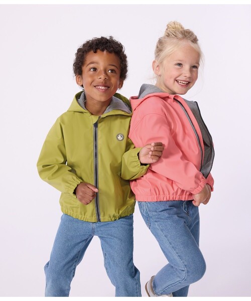 PETIT BATEAU（プチバトー）の「キッズブルゾン（マウンテンパーカー・キッズ・ブルー/オレンジ/グリーン・3YEAR/4YEAR/5YEAR）」の6枚目の写真