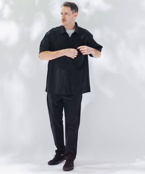 B&T CLUB(ビーティークラブ)の「シャツ 半袖 メンズ 大きいサイズ AIRYFLOW ストレッチ B&T CLUB (ビーアンドティークラブ)(シャツ/ブラウス・メンズ・ネイビー/ブラック/ベージュ・X3(6L~7L)/X1(3L~4L)/X2(4L~5L))」の5枚目の写真