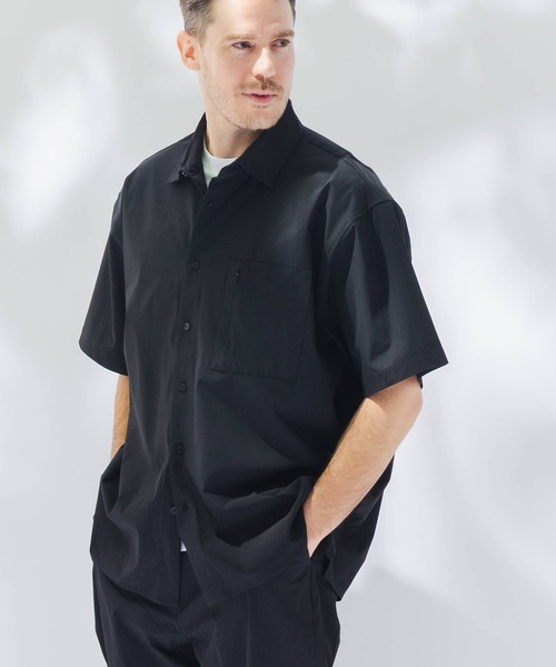 B&T CLUB(ビーティークラブ)の「シャツ 半袖 メンズ 大きいサイズ AIRYFLOW ストレッチ B&T CLUB (ビーアンドティークラブ)(シャツ/ブラウス・メンズ・ネイビー/ブラック/ベージュ・X3(6L~7L)/X1(3L~4L)/X2(4L~5L))」の6枚目の写真