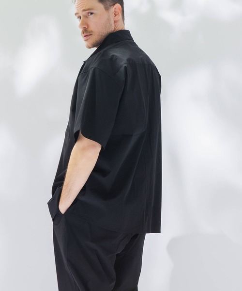 B&T CLUB(ビーティークラブ)の「シャツ 半袖 メンズ 大きいサイズ AIRYFLOW ストレッチ B&T CLUB (ビーアンドティークラブ)(シャツ/ブラウス・メンズ・ネイビー/ブラック/ベージュ・X3(6L~7L)/X1(3L~4L)/X2(4L~5L))」の9枚目の写真
