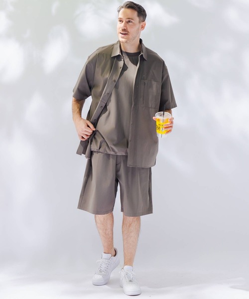B&T CLUB(ビーティークラブ)の「シャツ 半袖 メンズ 大きいサイズ AIRYFLOW ストレッチ B&T CLUB (ビーアンドティークラブ)(シャツ/ブラウス・メンズ・ネイビー/ブラック/ベージュ・X3(6L~7L)/X1(3L~4L)/X2(4L~5L))」の16枚目の写真
