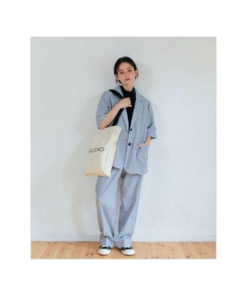 KALENO(カレノ)の「linen slacks pt(スラックス・レディース・ブルー・FREE)」の2枚目の写真