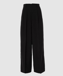 Iconic wide leg summer wool tailored pants