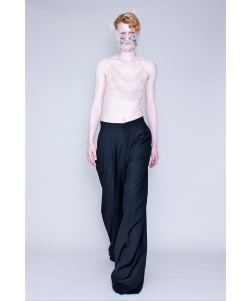 GURTWEIN（ ガーウィン）の「Iconic wide leg summer wool tailored pants（その他パンツ・レディース・ブラック・M/S）」の2枚目の写真