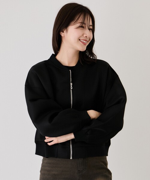 Jayro(ジャイロ)の「シアーダンボールデニムライクブルゾン(ブルゾン・レディース・ブルー系その他/ホワイト系その他/ブラック/ブルー系その他4・M)」の5枚目の写真