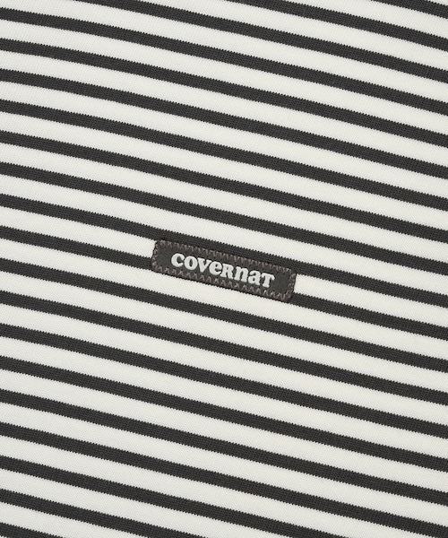 COVERNAT(カバーナット)の「WOMEN STRIPED T-SHIRT(Tシャツ/カットソー・レディース・アイボリー/チャコールグレー/ブルー/ネイビー・LARGE/MEDIUM/SMALL)」の17枚目の写真