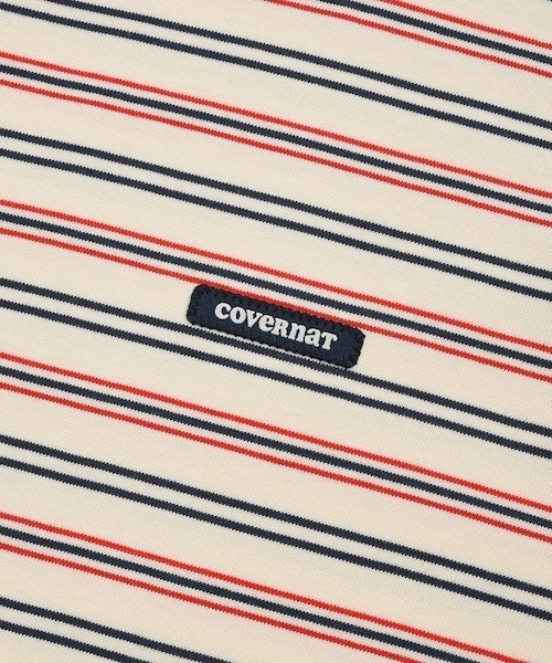 COVERNAT(カバーナット)の「WOMEN STRIPED T-SHIRT(Tシャツ/カットソー・レディース・アイボリー/チャコールグレー/ブルー/ネイビー・LARGE/MEDIUM/SMALL)」の13枚目の写真