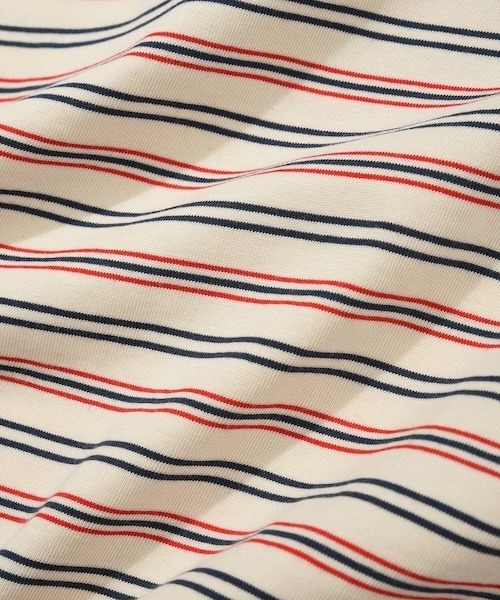 COVERNAT(カバーナット)の「WOMEN STRIPED T-SHIRT(Tシャツ/カットソー・レディース・アイボリー/チャコールグレー/ブルー/ネイビー・LARGE/MEDIUM/SMALL)」の15枚目の写真