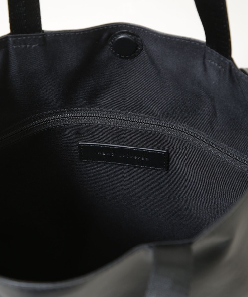 NANO universe(ナノユニバース)の「2WAY レザートートバッグ(トートバッグ・メンズ・ブラック・F)」の2枚目の写真