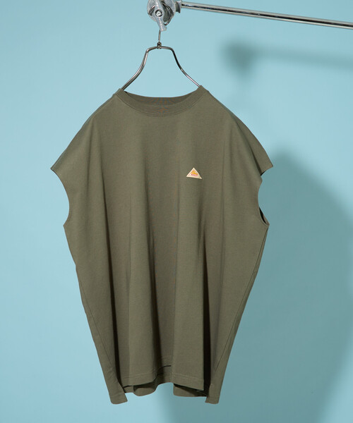 FREAK'S STORE(フリークスストア)の「限定展開 KELTY × FREAK'S STORE/ケルティ 別注 フレンチスリーブ Tシャツ(接触冷感・吸水速乾・UVカット・遮熱)(Tシャツ/カットソー・レディース・ピンク/オリーブ/ブラック/チャコール/ベージュ/オフホワイト/グレー・フリ-)」の6枚目の写真
