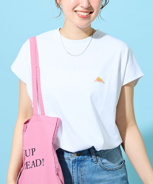 FREAK'S STORE(フリークスストア)の「限定展開 KELTY × FREAK'S STORE/ケルティ 別注 フレンチスリーブ Tシャツ(接触冷感・吸水速乾・UVカット・遮熱)(Tシャツ/カットソー・レディース・ピンク/オリーブ/ブラック/チャコール/ベージュ/オフホワイト/グレー・フリ-)」の14枚目の写真