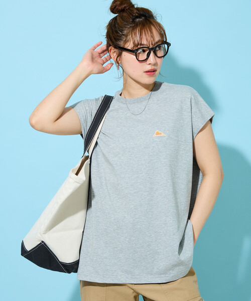 FREAK'S STORE(フリークスストア)の「限定展開 KELTY × FREAK'S STORE/ケルティ 別注 フレンチスリーブ Tシャツ(接触冷感・吸水速乾・UVカット・遮熱)(Tシャツ/カットソー・レディース・ピンク/オリーブ/ブラック/チャコール/ベージュ/オフホワイト/グレー・フリ-)」の18枚目の写真