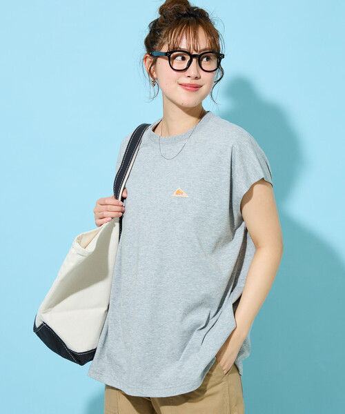 FREAK'S STORE(フリークスストア)の「限定展開 KELTY × FREAK'S STORE/ケルティ 別注 フレンチスリーブ Tシャツ(接触冷感・吸水速乾・UVカット・遮熱)(Tシャツ/カットソー・レディース・ピンク/オリーブ/ブラック/チャコール/ベージュ/オフホワイト/グレー・フリ-)」の19枚目の写真