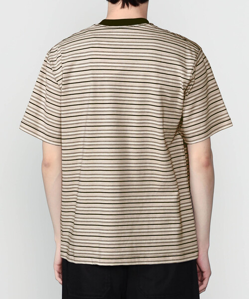 DANTON（ダントン）の「DANTON | マルチボーダー ポケットクルーネックTシャツ MEN（Tシャツ/カットソー・メンズ・ベージュ系その他/ブルー系その他/ブラック系その他/レッド系その他/ホワイト系その他5・M/L/XL/S）」の13枚目の写真