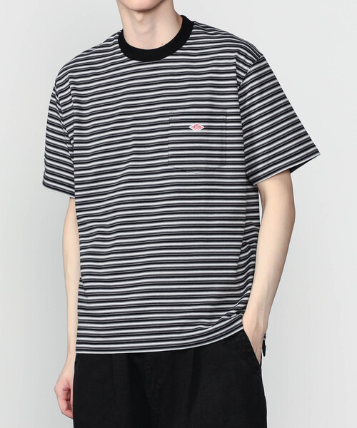 DANTON（ダントン）の「DANTON | マルチボーダー ポケットクルーネックTシャツ MEN（Tシャツ/カットソー・メンズ・ベージュ系その他/ブルー系その他/ブラック系その他/レッド系その他/ホワイト系その他5・M/L/XL/S）」の10枚目の写真