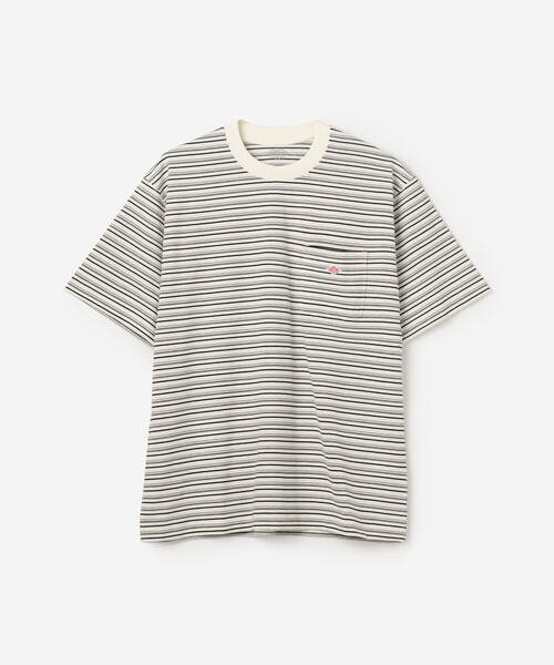 DANTON（ダントン）の「DANTON | マルチボーダー ポケットクルーネックTシャツ MEN（Tシャツ/カットソー・メンズ・ベージュ系その他/ブルー系その他/ブラック系その他/レッド系その他/ホワイト系その他5・M/L/XL/S）」の22枚目の写真