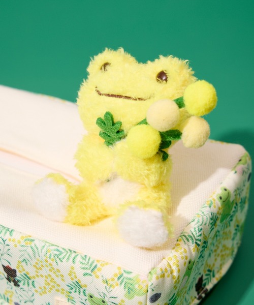 salle de bal（サルデバル）の「【 かえるのピクルス / pickles the frog 】 かえるのピクルス x 日比谷花壇　ミモザ　ティッシュカバー　NJI（収納グッズ・レディース・イエロー・FREE）」の4枚目の写真