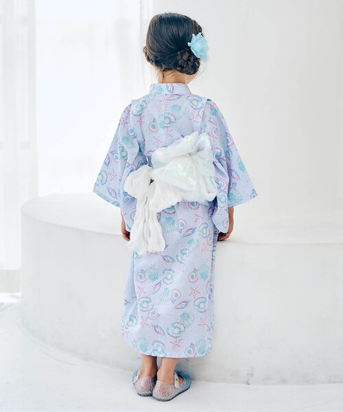 apres les cours（アプレレクール）の「チュール・オーロラ飾り帯（和装小物・キッズ・レインボー/オフホワイト・FREE）」の10枚目の写真