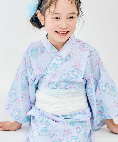 apres les cours（アプレレクール）の「チュール・オーロラ飾り帯（和装小物・キッズ・レインボー/オフホワイト・FREE）」の11枚目の写真