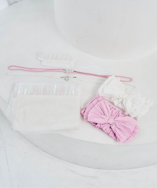 apres les cours（アプレレクール）の「チュール・オーロラ飾り帯（和装小物・キッズ・レインボー/オフホワイト・FREE）」の14枚目の写真