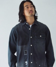 Alcarza ダメージデニムシャツ